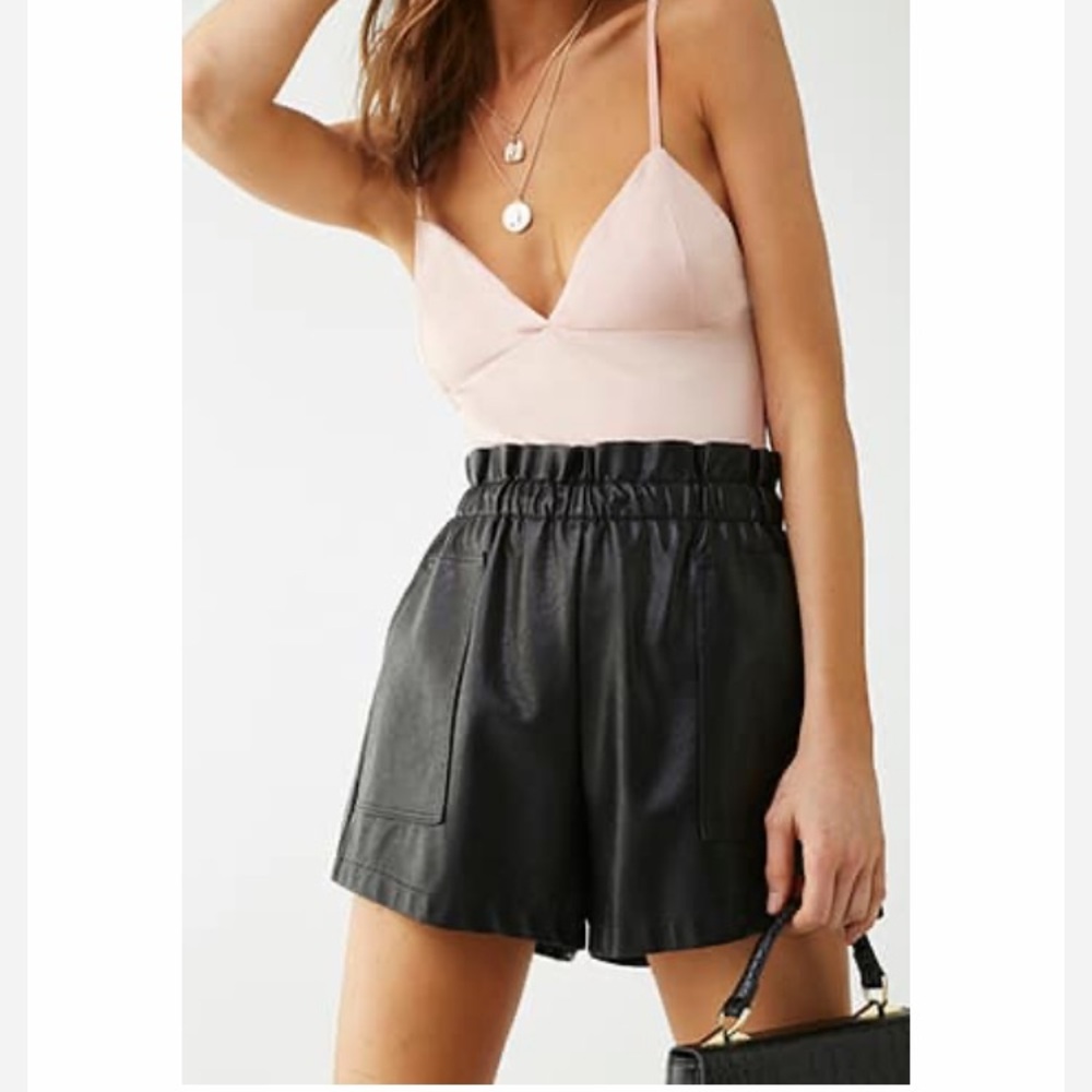 NWT- pink forever 21 stretch cami bodysuit